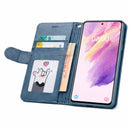 Samsung Galaxy S21 FE Flip Wallet Case Cowhide Dot Pattern 9