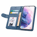 Samsung Galaxy S21 Flip Wallet Case Cowhide Dot Pattern 9