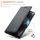 Samsung Galaxy S25 Edge CaseMe Retro Wallet Case [Black] 10