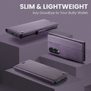 Samsung Galaxy S25 Edge CaseMe Retro Wallet Case [Purple] 8