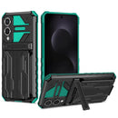 Samsung Galaxy S25 Edge Kickstand Card Case [Teal] 1