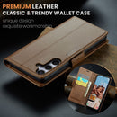 Samsung Galaxy S25 Retro PU Leather Wallet Case 6