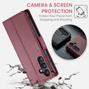 Samsung Galaxy S25FE CaseMe Retro Wallet Case [Maroon] 5