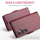 Samsung Galaxy S25FE CaseMe Retro Wallet Case [Maroon] 2