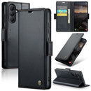 Samsung Galaxy S26 CaseMe Retro Wallet Case [Black] 1