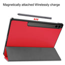 Samsung Galaxy Tab S10 Plus Tri Fold PU Leather Case [Red] 5