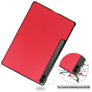Samsung Galaxy Tab S10 Plus Tri Fold PU Leather Case [Red] 6