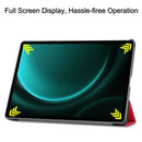 Samsung Galaxy Tab S10 Plus Tri Fold PU Leather Case [Red] 4