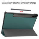 Samsung Galaxy Tab S10 Plus Tri Fold PU Leather Case [Teal]