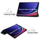 Samsung Galaxy Tab S10 Ultra Tri Fold PU Leather Case