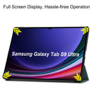 Samsung Galaxy Tab S10 Ultra Tri Fold PU Leather Case