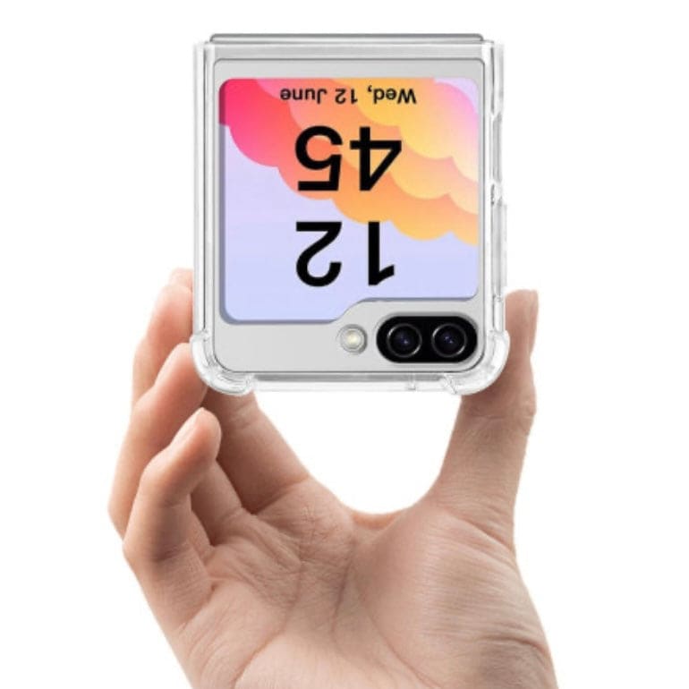 Samsung Galaxy Z Flip 6 Silicone Case (Clear) - Phone cases