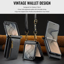 Samsung Galaxy Z Flip 8 DG.MING Crossbody Wallet Case