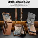 Samsung Galaxy Z Flip 8 DG.MING Crossbody Wallet Case