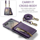 Samsung Galaxy Z Flip 8 DG.MING Crossbody Wallet Case