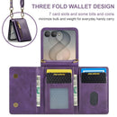 Samsung Galaxy Z Flip 8 DG.MING Crossbody Wallet Case