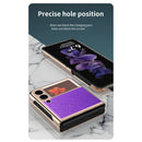 Samsung Galaxy Z Flip3 5G Electroplating Cross Case (Black)