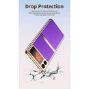 Samsung Galaxy Z Flip3 5G Electroplating Cross Case (Black)