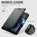 Samsung Galaxy Z Fold 8 CaseMe Retro Wallet Case [Black] 8