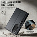 Samsung Galaxy Z Fold 8 CaseMe Retro Wallet Case [Black] 5