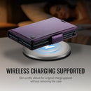 Samsung Galaxy Z Fold 8 CaseMe Retro Wallet Case [Purple] 10