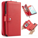 Samsung Note 10 Plus Case Zipper Wallet (Red) 1
