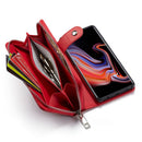 Samsung Note 20 Case Zipper Wallet (Red) 6