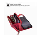 Samsung Note 8 Case Zipper Wallet (Red) 4