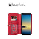 Samsung Note 8 Case Zipper Wallet (Red) 5