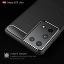 Samsung S21Ultra-5G Carbon Fibre TPU Case Slim Shockproof