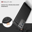 Samsung S21Ultra-5G Carbon Fibre TPU Case Slim Shockproof