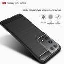 Samsung S21Ultra-5G Carbon Fibre TPU Case Slim Shockproof