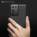 Samsung S21Ultra-5G Carbon Fibre TPU Case Slim Shockproof