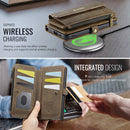 Samsung Galaxy S23 Plus Crossbody Case with Strap, Card Slots & Zipper Pocket [Coffee]