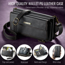 Samsung Galaxy S23 Ultra Crossbody Case with Strap, Card Slots & Zipper Pocket [Black]