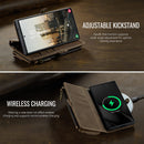 Samsung Galaxy S23 Ultra Crossbody Case with Strap, Card Slots & Zipper Pocket [Coffee]