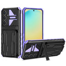 Samsung S24FE Heavy Duty Kickstand Card Holder Case