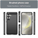 Samsung S25 Carbon Fibre TPU Case Slim Shockproof Cover
