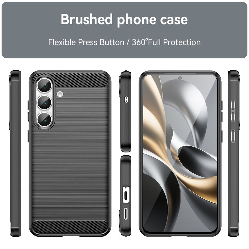 Samsung Galaxy S25FE Carbon Fibre Brushed Case [Black]