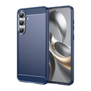 Samsung S25FE Carbon Fibre TPU Case Slim Shockproof Cover Navy