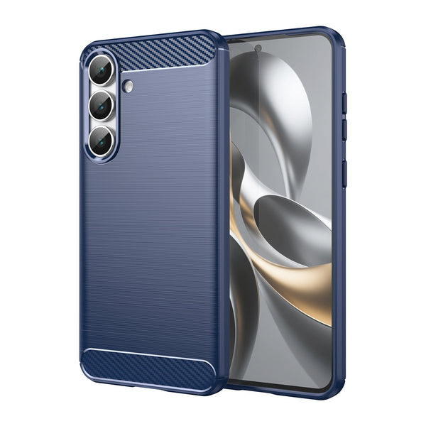 Samsung Galaxy S25FE Carbon Fibre Brushed Case [Navy]