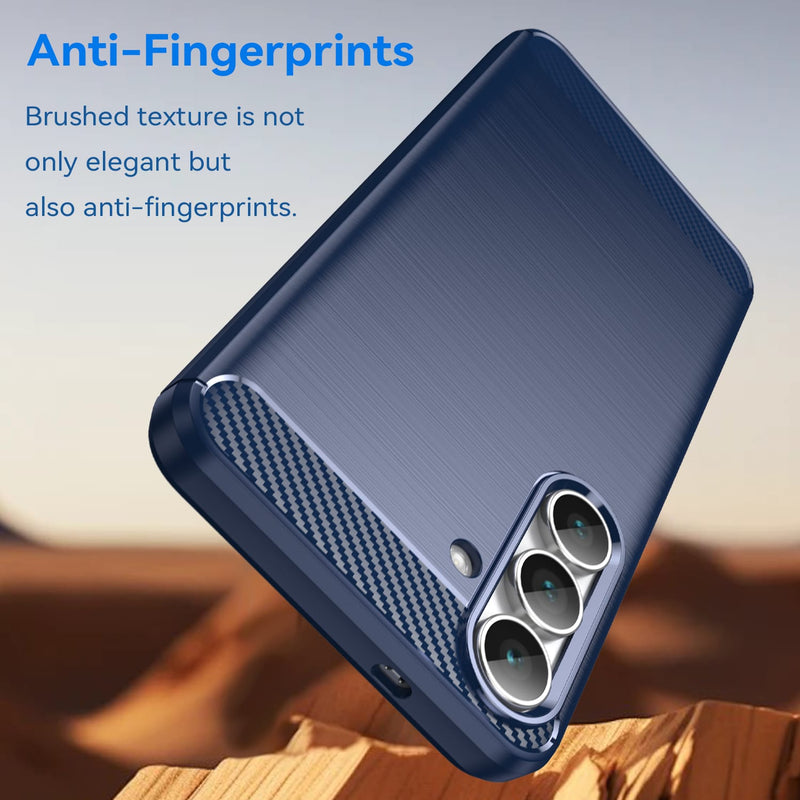 Samsung Galaxy S25FE Carbon Fibre Brushed Case [Navy]