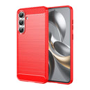 Samsung Galaxy S25FE Carbon Fibre Brushed Case [Red]