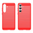 Samsung Galaxy S25FE Carbon Fibre Brushed Case [Red]