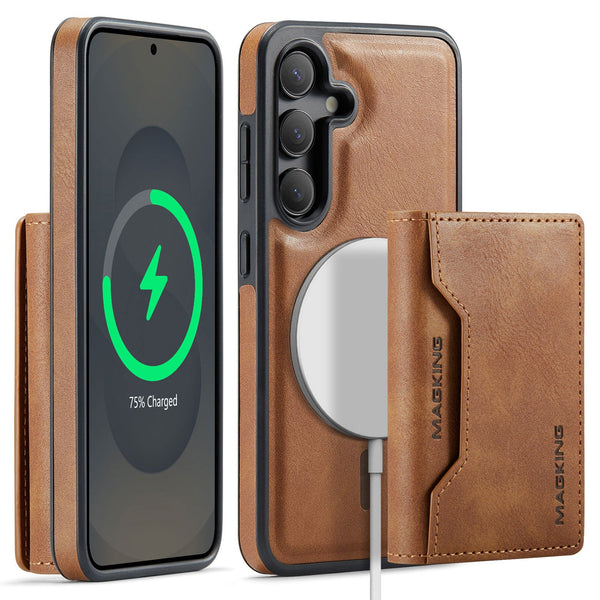 Samsung Galaxy S25FE DG.Ming MagSafe Wallet Case [Brown]