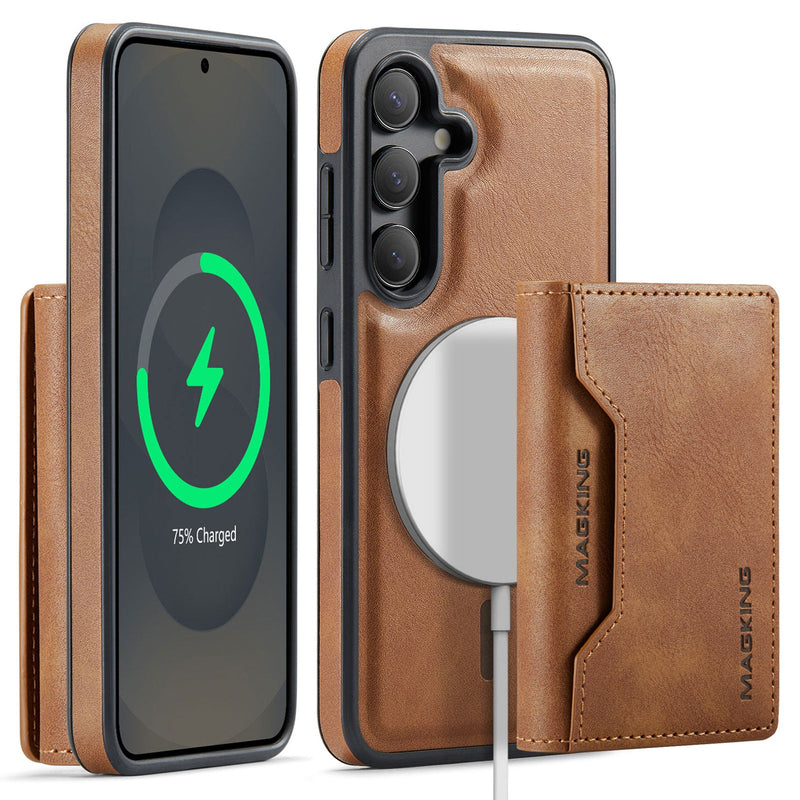 Samsung Galaxy S25FE DG.Ming MagSafe Wallet Case [Brown]