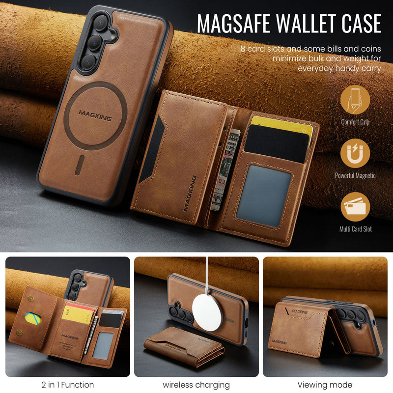 Samsung Galaxy S25FE DG.Ming MagSafe Wallet Case [Brown]