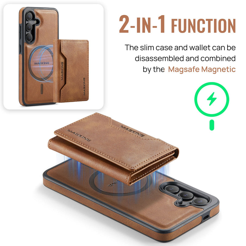 Samsung Galaxy S25FE DG.Ming MagSafe Wallet Case [Brown]