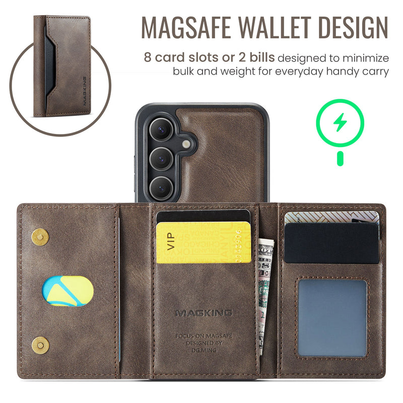Samsung Galaxy S25FE DG.Ming MagSafe Wallet Case [Coffee]