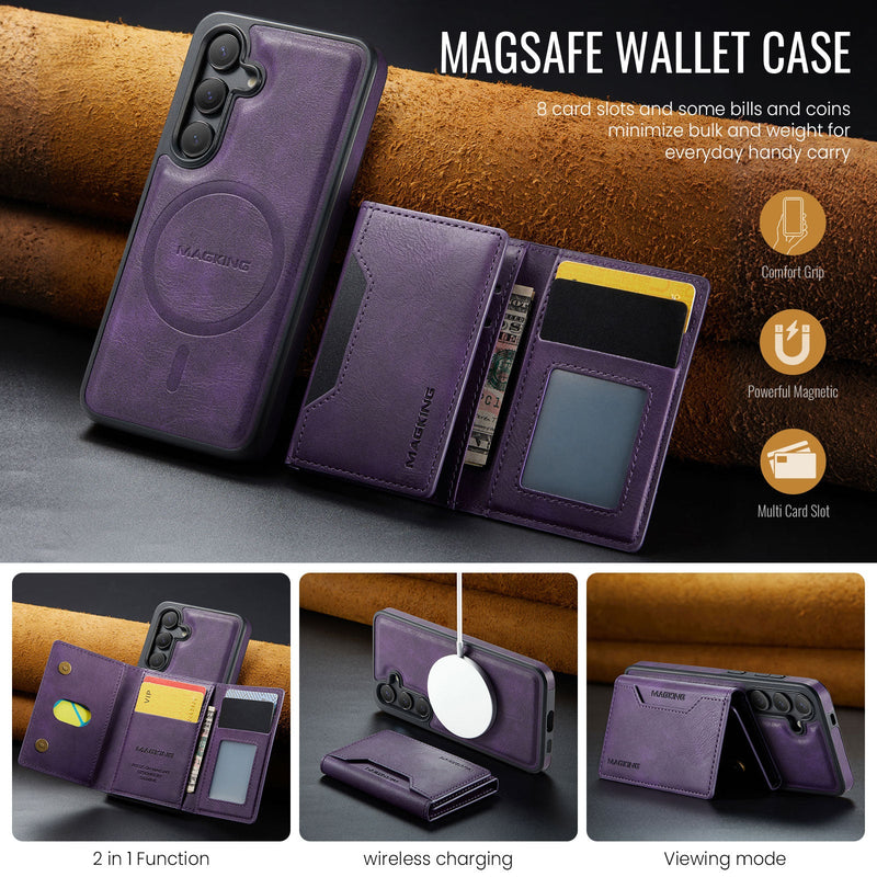 Samsung Galaxy S25FE DG.Ming MagSafe Wallet Case [Purple]
